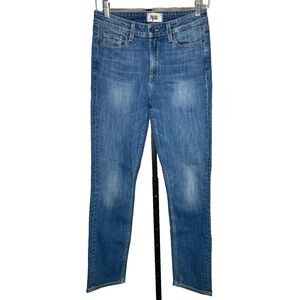 Paige Blue medium Wash Carter Slim Straight Leg Denim Jeans Women's Size 26‎